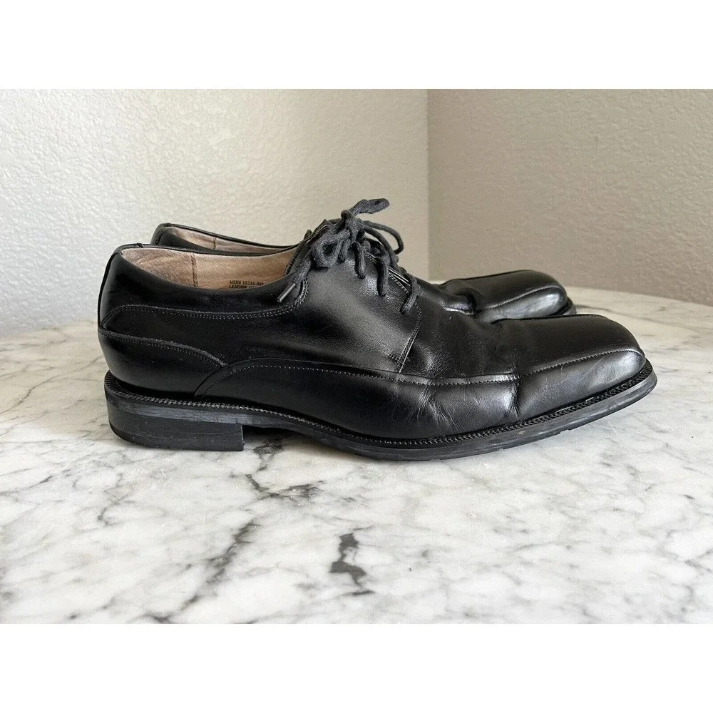Florsheim Mens Alverson Square Toe Loafer Shoes Size 10.5 Black Leather